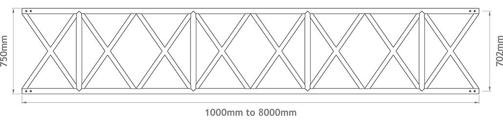 750mm X-Beam