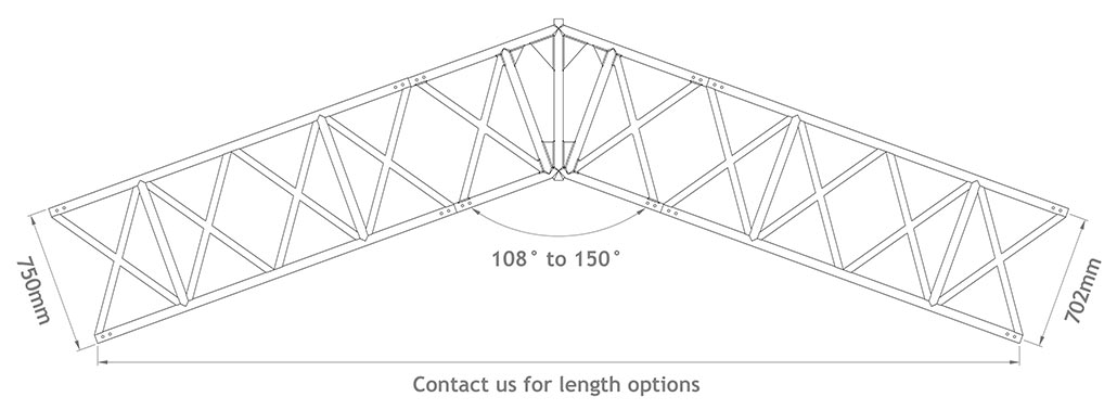 750mm X-Beam Ridge