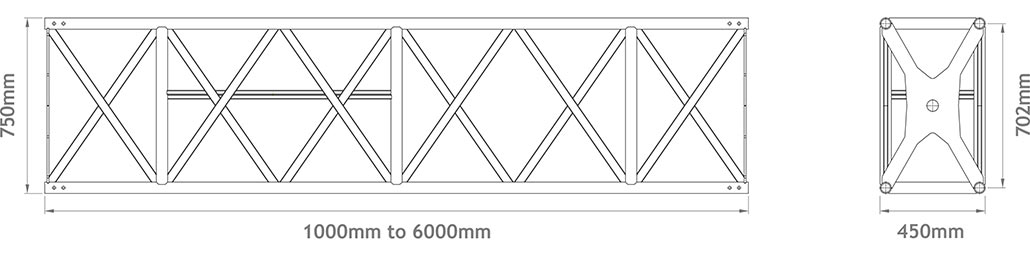 750mm X-Beam Box